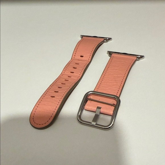 Apple Accessories - Apple 44MM Pink Genuine Leather Watch Band